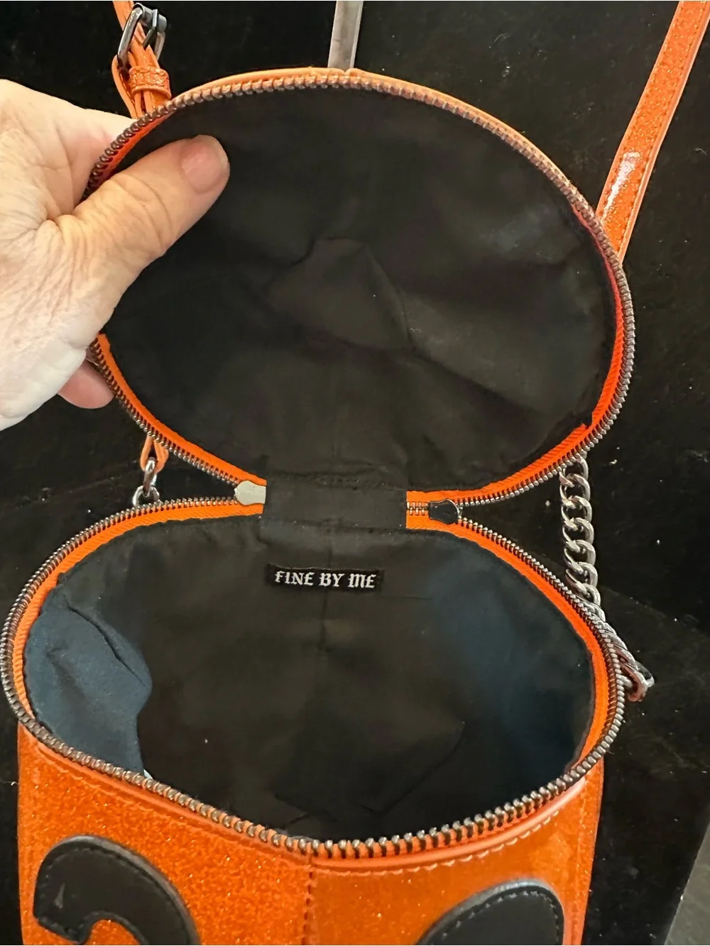 Fine by Me #335 Pumpkin Crossbody Bag - Orange Jack-O'-Lantern